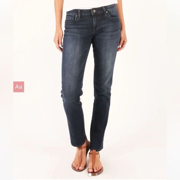 KUT 6 Stevie Straight Leg Blue Designer Jeans - Picture 1 of 16